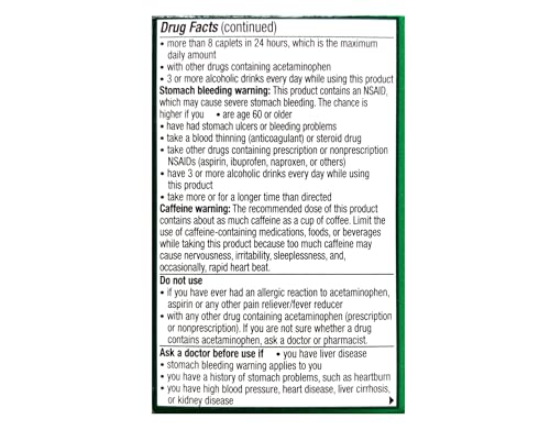 Excedrin Extra Strength - 24 Caplets, Pack of 3