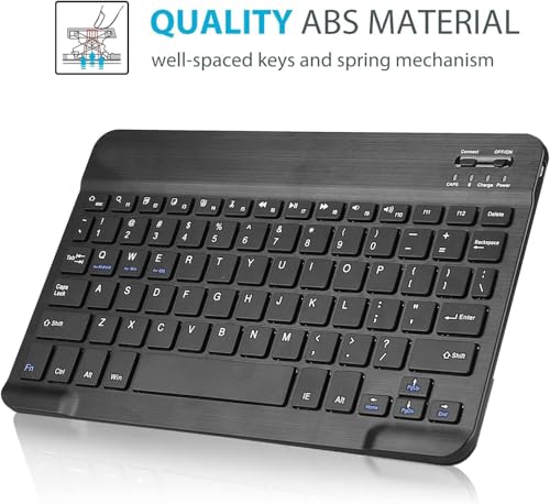 ProElite Keyboard case for Samsung Galaxy Tab S9 FE 10.9 inch/S9 11 inch with S Pen Holder, Magnetic Detachable Wireless Bluetooth Keyboard, Black - Image 2