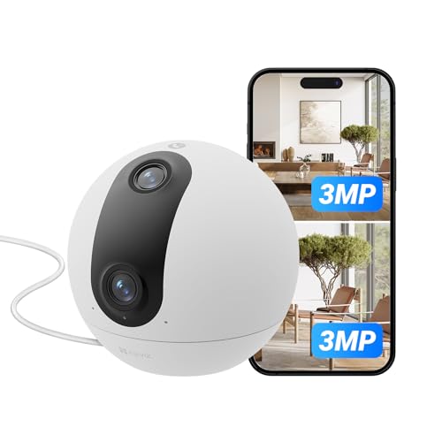 EZVIZ 6MP (2K+2K) Indoor Surveillance Camera 360&deg; Double Lens,AI ...