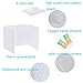6 Pack Privacy Shields for Student Desks, Privacy folders for Student Testing Desk dividers- Includes Extra Labels