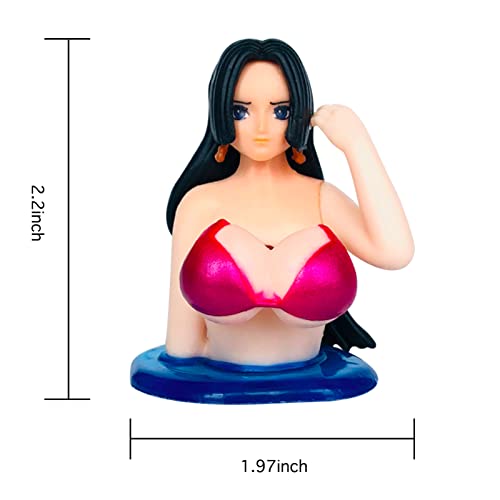 Chest Shaking Car Ornaments, Kawaii Girl Car Dashboard Decorations Accessories Interior For Men Women, Anime Beautiful Bobbleheads Figure Girl Action Model Doll For Car Dash Board Home Desk Decor 2Pcs #TOP3
