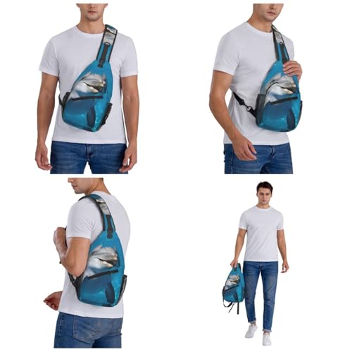Sling Bag para Mujeres y Hombres Crossbody con Diseño de Delfín miniatura 6
