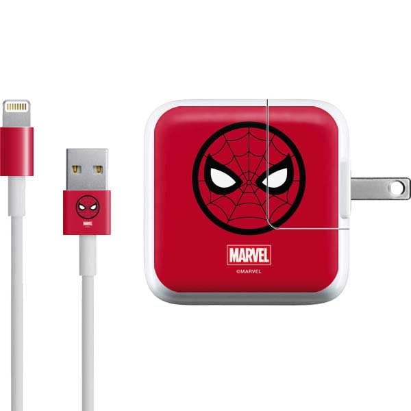 Skinit Decal Other Skin Compatible with iPad Charger (10W USB) - Officially Licensed Marvel Spiderman Spiderman Emblem Design