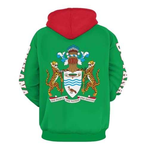 Sweat à capuche drapeau Guyane oversize fini les vêtements trop serrés - 3