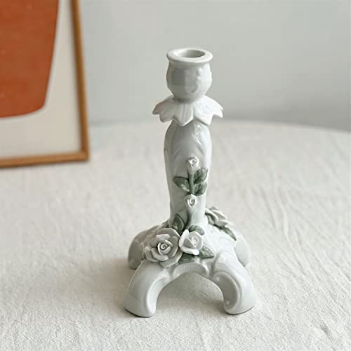Bougeoir en céramique rétro pour centre de table de mariage - 4