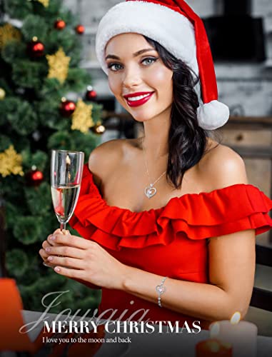 Bracelets Christmas Gifts For Women Sterling Silver Tennis Bracelet Created Heart Jewelry Wife Forever Love Heart June Birthstone Bracelet For Girlfriend Girls #TOP1