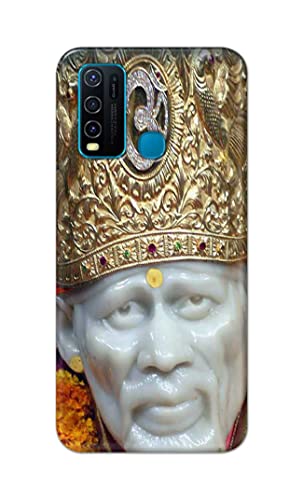 Image of PRINTFIDAA Sai Baba Lord Shiridi Great God Hinduism Hindu Religious Printed Designer Hard Case for Vivo Y30 / Vivo Y50 Back Cover -(e) RPM1005