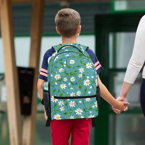Sac à dos petites fleurs de marguerite fraîches pour l'école