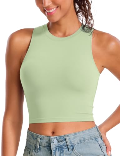 Image of Natural Feelings Nudi Sports Bras for Women Removable Padded Yoga Tank Tops Sleeveless Fitness Workout Crop Tops