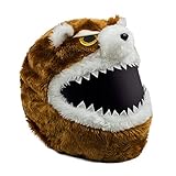 Moto Loot Helmet Cover for Motorcycle Helmet, Fun Rides and Gifts (Cover Only. Helmet Not Included) - Angry Teddy