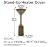 Home Dreams Co. Outdoor Patio Heater Cover, Round Floor Stand Design, Heavy Duty 600D Waterproof Fabric, Grey