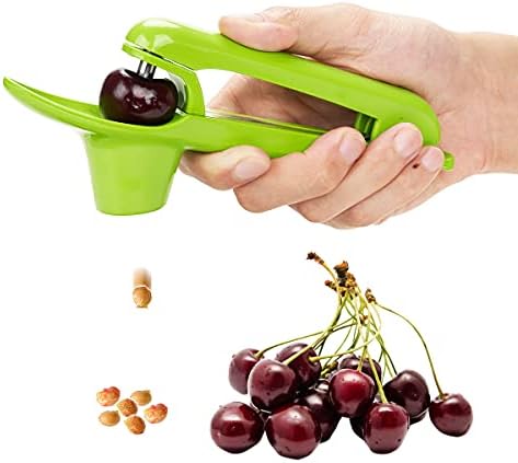 Locisne Cherry Pitter, Olive Pitting Tool Cherries Stoner Remover(Green)