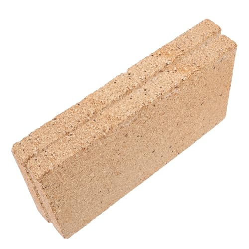 ULDIGI 2 Unidades Ladrillos Refractarios de Arcilla Resistente Altas Temperaturas para Estufas Leña Chimeneas Hornos Pizza y Fogatas