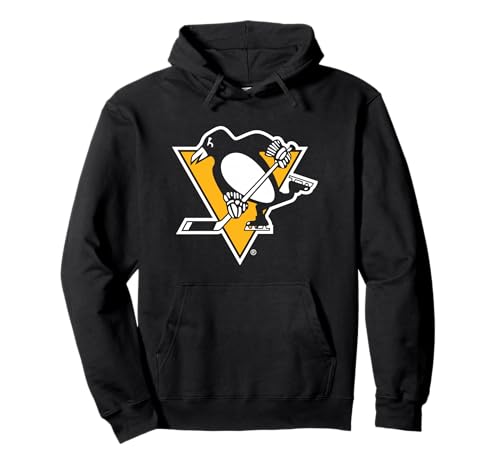 Pittsburgh Penguins Icon Black Officially Licensed Pullover Hoodie