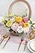 RUIDKUN Artificial Flower Assortment for DIY Centerpiece Arrangement Wedding Hand Bouquet Flower Bouquet Centerpiece Arrangement Party Baby Shower Home Decoration (Pink Yellow)