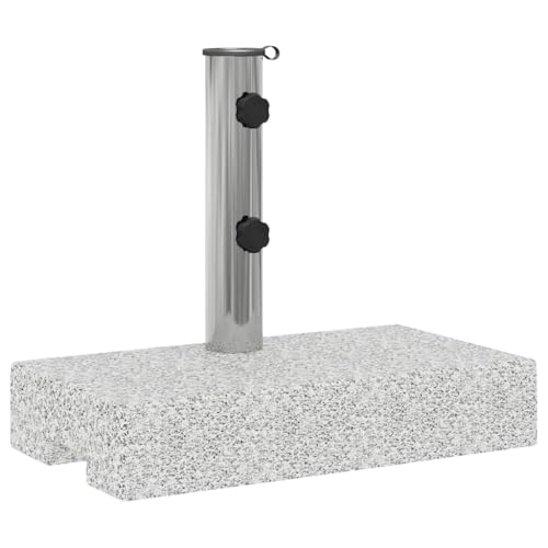 vidaXL Sonnenschirmständer Schirmständer Schirmhalter Sonnenschirm Ständer Fuß Sonnenschirmhalter Schirm Halter Granit Rechteckig 25kg