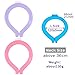 Neck Cooling Tube, Reusable Wearable Cooling Neck Wraps for Summer Heat, Cooling Starts at 28°C, Relief for Hot Flashes and Fever Smart ice Neckband for All Sports Outdoor Activities(Pink)