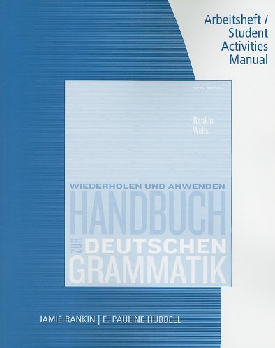 Handbuch Zur Deutschen Grammatik / Handbook of German...