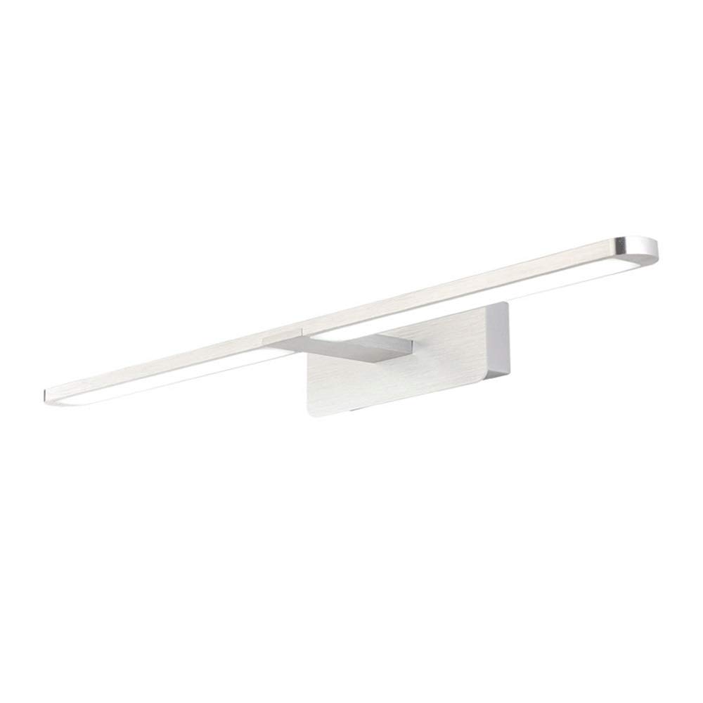 Luz espejo baño, luces espejo LED 8W Espejo aluminio Luz frontal Iluminación Linterna pared para lámparas gabinete con espejo Lámpara espejo maquillaje baño 6000K