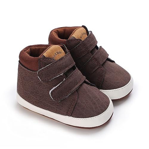 Image of E-FAK Baby Shoes Boys Girls Infant Sneakers Non-Slip Rubber Sole Toddler Crib First Walker Shoes