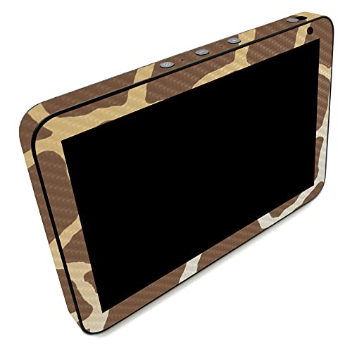 Image of MightySkins Carbon Fiber Skin Compatible with Amazon Echo Show 8 (Gen 2) - Giraffe | Protective, Durable Textured Carbon Fiber Finish | Easy to Apply | Made in The USA