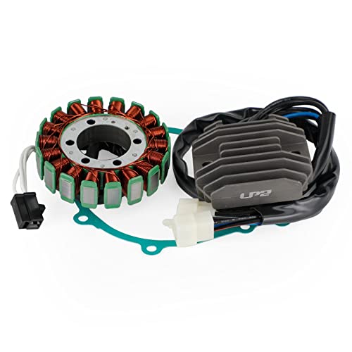 Artudatech Generator Stator Regulator Rectifier Gasket Kit for Kawasaki ZX600 Ninja ZX-6RR ZX600-N1 2005, for ZX600 Ninja ZX-6RR ZX600-N1H 2005, for Kawasaki ZX600 Ninja ZX-6R ZX600N6F 2006