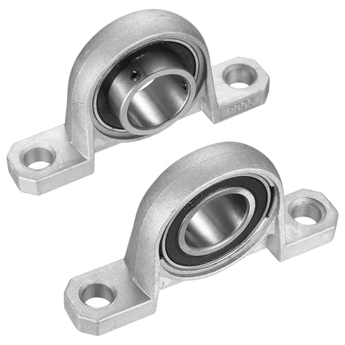 2 Piezas Rodamientos con Soporte, Rodamientos de Cojinetes con Soporte, Bloque de Rodamientos, Cojinetes de Rodamientos de Bloque de Almohada de Cojinete para Impresoras 3D (KP006)