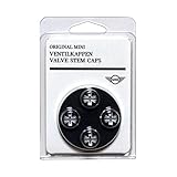 MINI Genuine 36112211235 Black Jack Valve Stem Caps