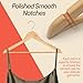 Natural Wooden Hangers 100 Pack – Heavy-Duty with 360° Swivel Hook, Non-Slip, Pants Bar & Shoulder Grooves - Wooden Hangers for Suits, Jackets, Dresses & Camisoles, Space-Saving and Smooth Finish