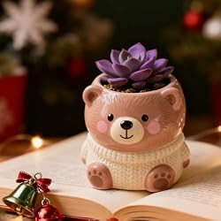 Bear Storage Jar Resin Molds, Animal Flower Planter Pot Epoxy Silicone Molds, Pen Makeup Brush Holder Mold, Perfect for DIY Crafts Candle Jar Candy Vessel Home Decor