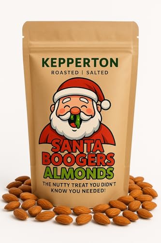 Santa Boogers Almonds Hilarious Gag Gift Snack for Holiday Parties,