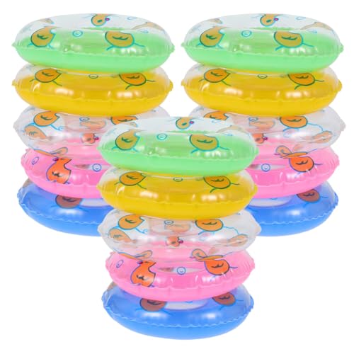 Bouées mini gonflables motif canard pour animer les fêtes d'enfants et jeux d'eau