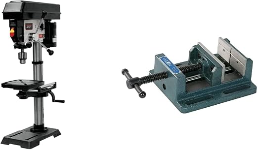 JET JWDP-12, 12-Inch Benchtop Drill Press (716000) and Wilton LP4