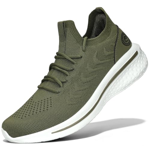 Image of Pujcs Womens Walking Running Shoes Slip-on Breathable Mesh Tennis Sneakers | Lightweight Non-Slip Shoes-Cushioned Athletic Sneakers for Gym Hiking Workout Casual Work