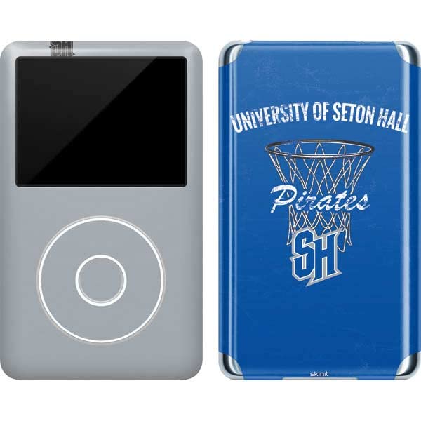 Skinit Decal MP3 Player Skin Compatible with iPod Classic (6th Gen) 80GB - Officially Licensed College Seton Hall Pirates Net Design