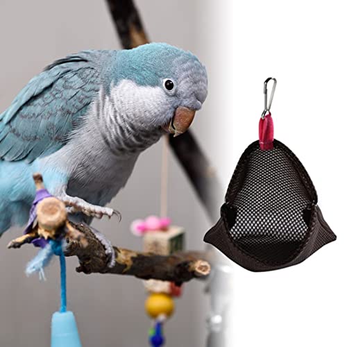 DBAILY Hamaca para Loros, 3pcs Bird Nest Suave Cabaña Respirable Suspensión Suave Jaula Juguete De Cama para Mascotas para Pájaro Hámster Mascota Pequeña Descanso Hábitat(con Gancho)