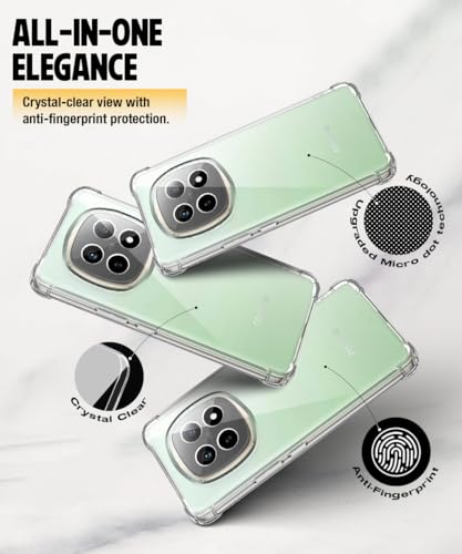 Image of WOW IMAGINE Clear Back Cover Case for Realme P2 Pro 5G | Shockproof Soft TPU Case | Cushioned Edges for Ultimate Protection Back Cover Case - Transparent