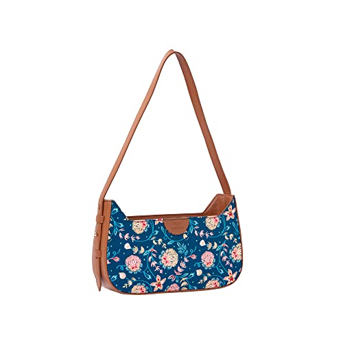 Image of TEAL BY CHUMBAK Women's Sling Bag |Shoulder Bag | Crossbody Bag | Printed canvas PU With Zipper closure and shoulder strap