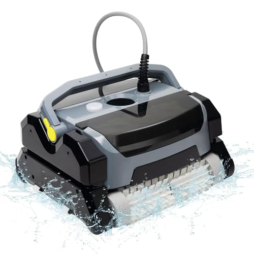 Fully Automatic Robot Swimming Pool Vacuum Cleaner, with Wall-Climbing Function, 360 Degree Kink Free Patented Technology, Swimming Pool Cleaning Robot, Large Filter Installed On The Top,56 Ft