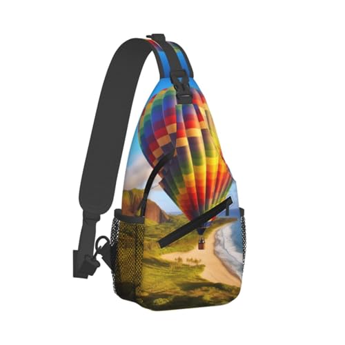 Bolso tipo bandolera cruzado para hombre y mujer Negro miniatura 2