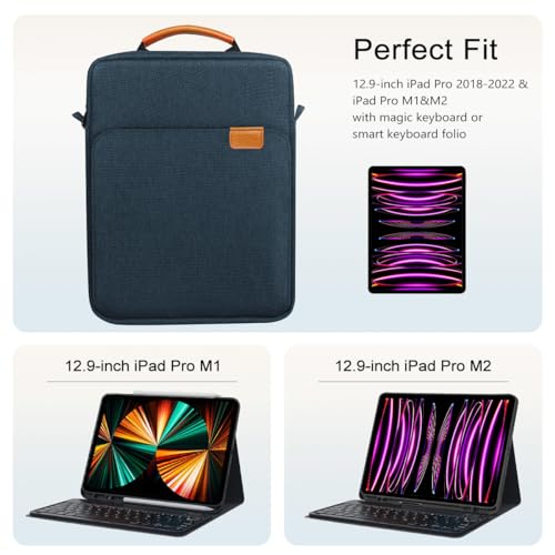 TiMOVO Laptop Sleeve Bag for MacBook Neo 13 inch 2026 Model A3404 with A18 Pro Chip, Handle Carrying Case with Shoulder Strap, Indigo - Image 2