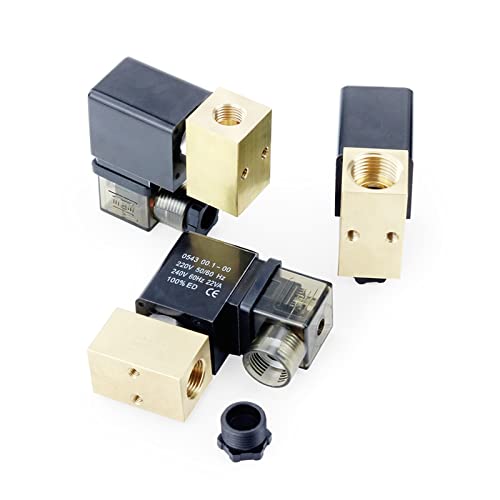 Électrovanne normalement fermée DN8 1/4" laiton 24V haute pression - 5