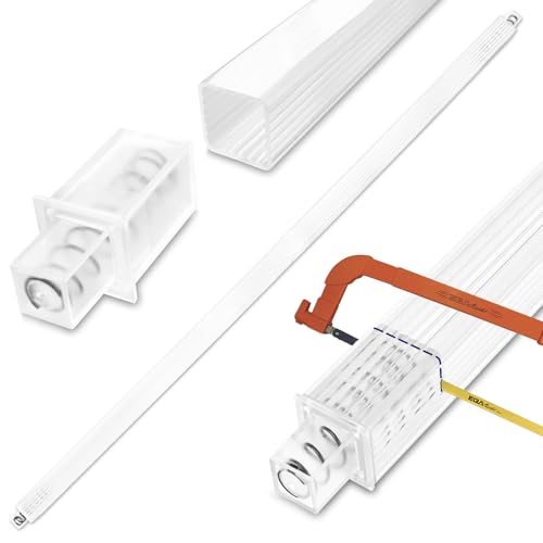 24 Inch Clear Bathroom Towel Bar Replacement Bar with Adjustable Spring End Sturdy Plastic Ceramic Rack Replacement Towel Bar Suitable for Kitchen and Bathroom Towel Storage
