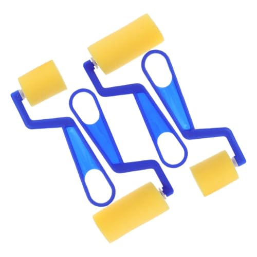 Uonlytech 4pcs Sponge Paint Brush for Ergonomic Handle Soft Material for Early Educational Graffiti and Art Projects Craft Supplies