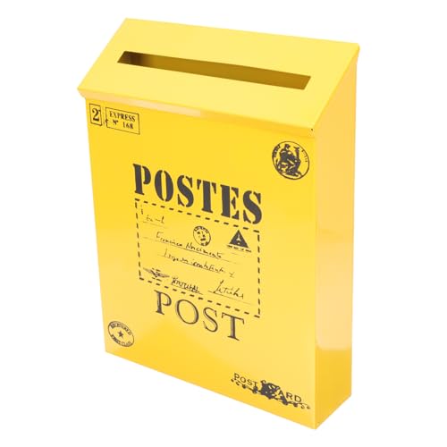 DOITOOL Buzón De Pared Vintage De Inglés Decoración Retro para Casa y Jardín Accesorio Fotográfico y Caja De