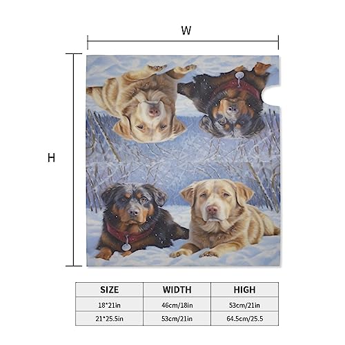 Image of Dujiea Labrador Retriever Dog Mailbox Wrap - Waterproof Magnetic Post Box Cover (Standard Size 21 inch L x 18 inch W) for Garden Yard & Home Decor