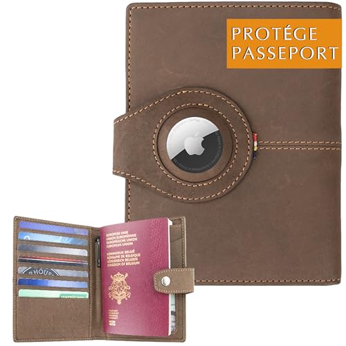 Protège passeport en cuir Garzini Java Brown chic et durable