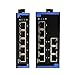 YZHATDH Industrial Grade Ethernet Switch 5 Port 8 Port Industrial Switch 12V24V Guide Switch IDM-7180 IDM-7150