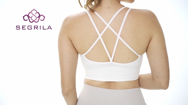 SEGRILA Damen Sport BH 3er Set Ohne Bügel - Yoga Bustier Mit Abnehmbaren Pads