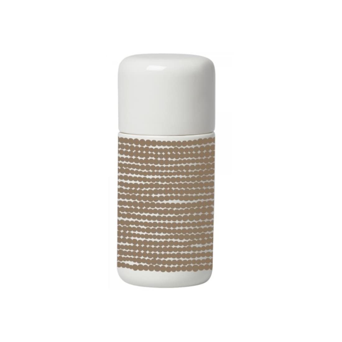 MARIMEKKO Oiva Räsymatto Stoneware Spice Grinder (White & Beige) — Refine Your Kitchen Décor with Our Iconic White Stoneware — Perfect Spice Grinder for Kitchen — Fine Grinder for Spices (2